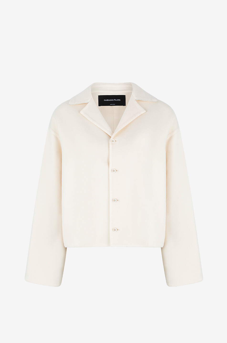 Filo Diamanté boxy double-layer wool shirt jacket