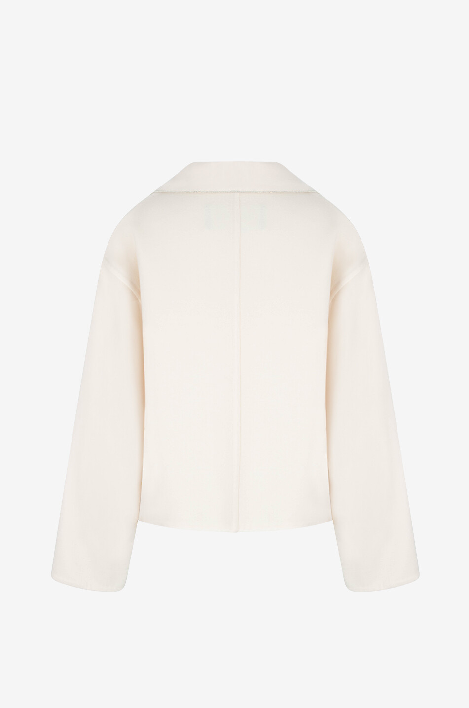 FABIANA FILIPPI Boxy-Hemdjacke aus doppellagiger Wolle Filo Diamanté Damen HELLGELB 2