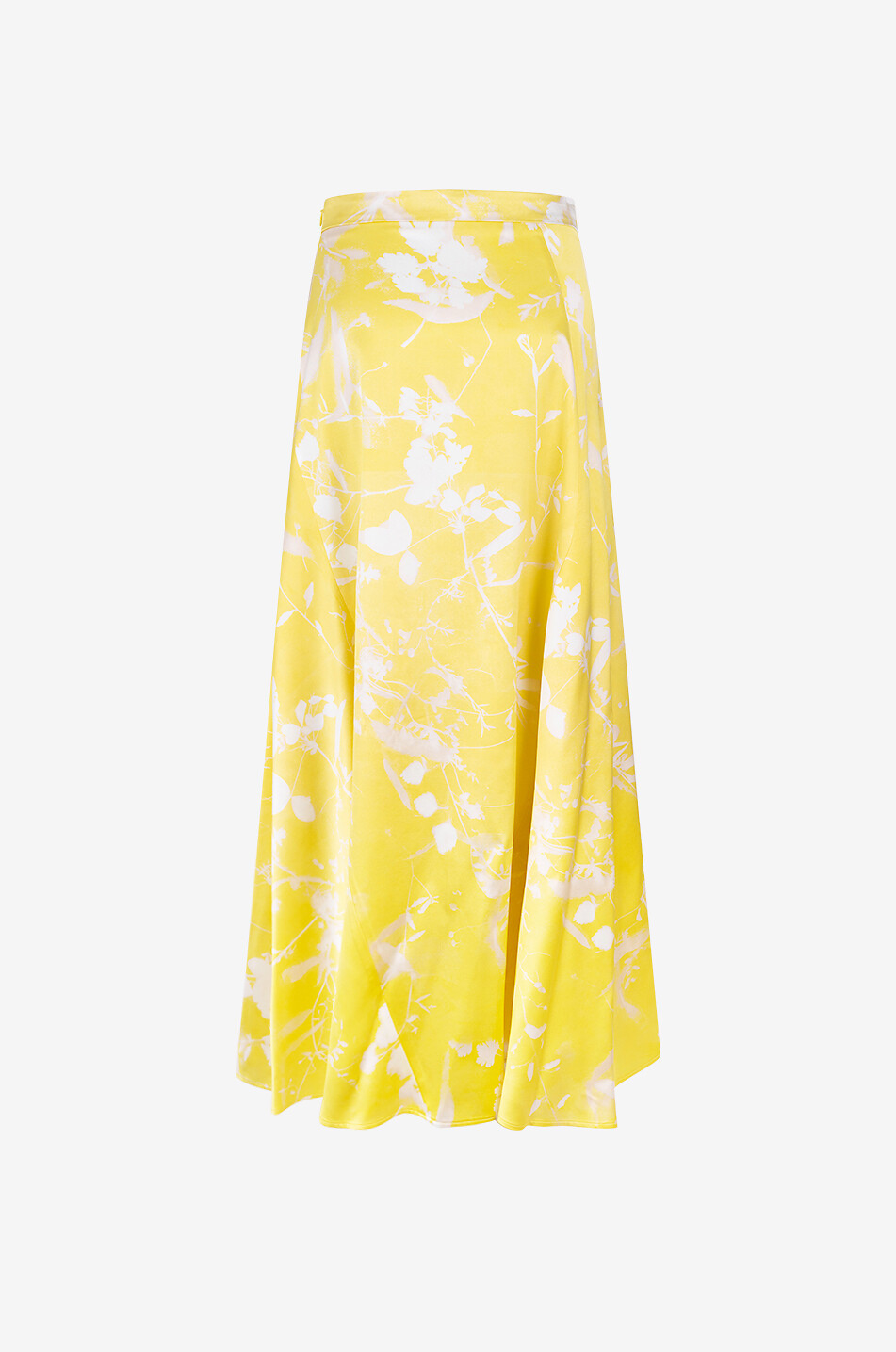 FABIANA FILIPPI Jupe longue en satin Tilia Femme JAUNE 2