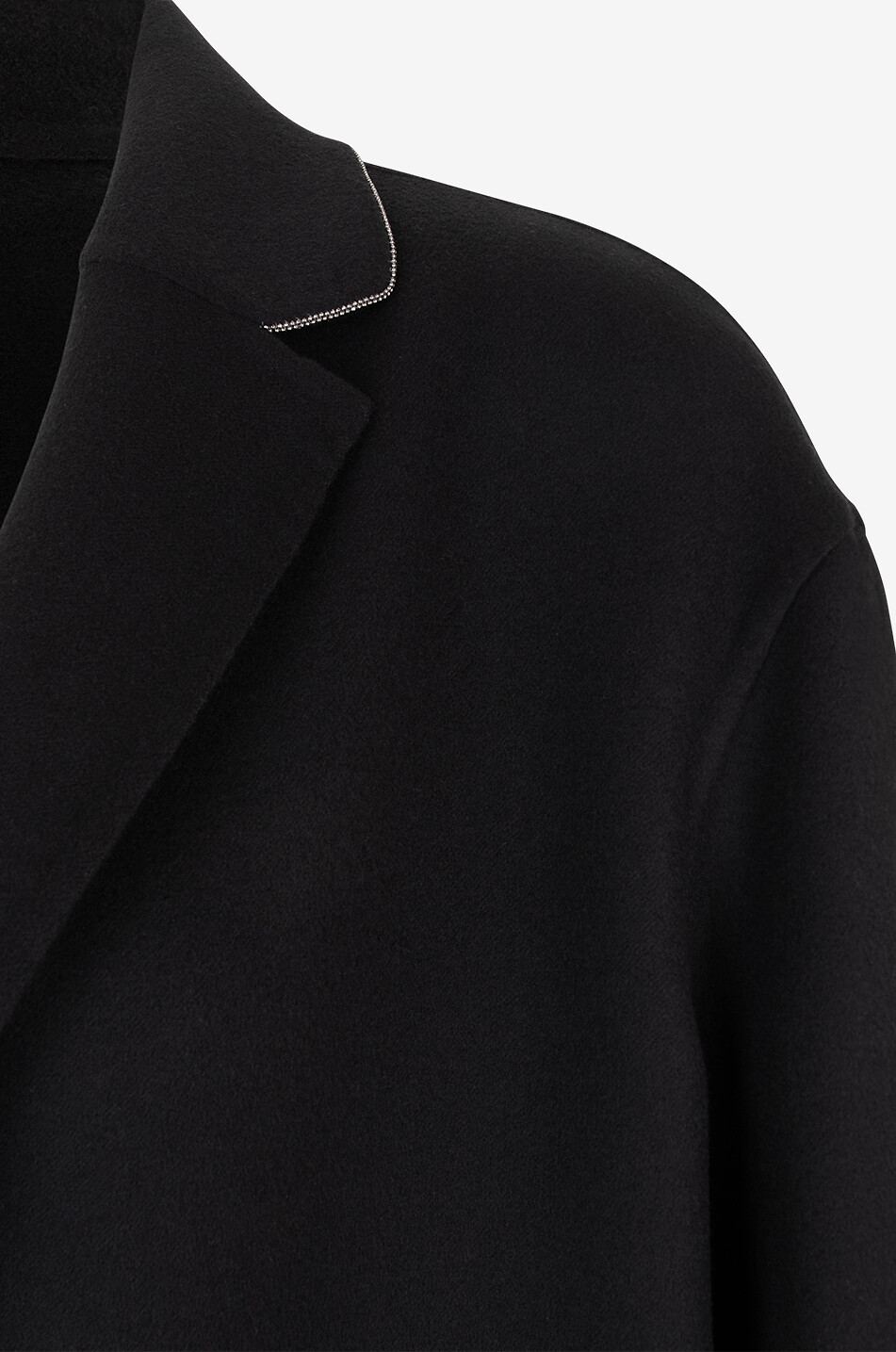 FABIANA FILIPPI Dreiviertelmantel aus Wolle Filo Diamanté Damen SCHWARZ 3