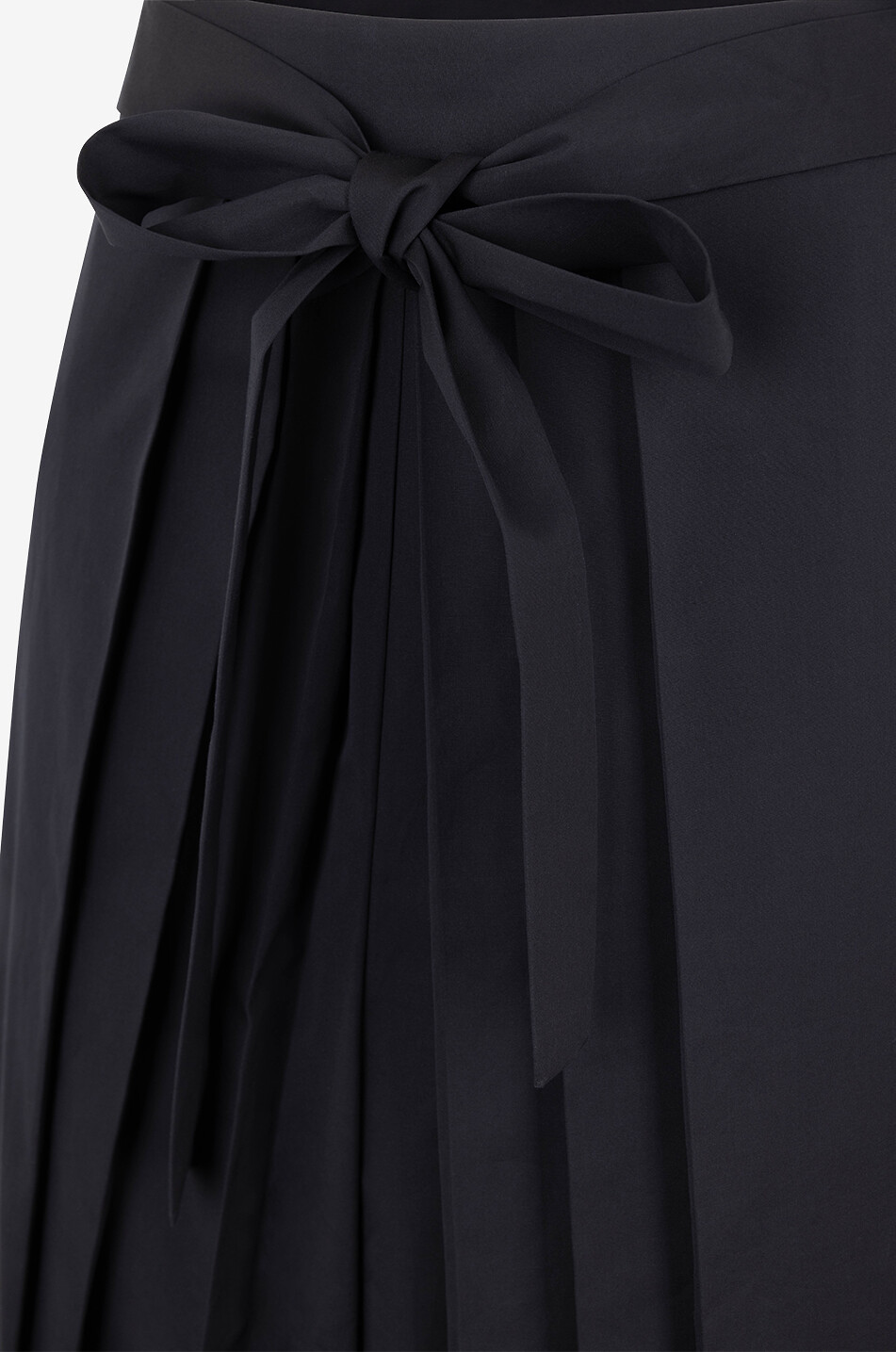 FABIANA FILIPPI Popelinehose mit weitem Bein Hakama Damen SCHWARZ 3