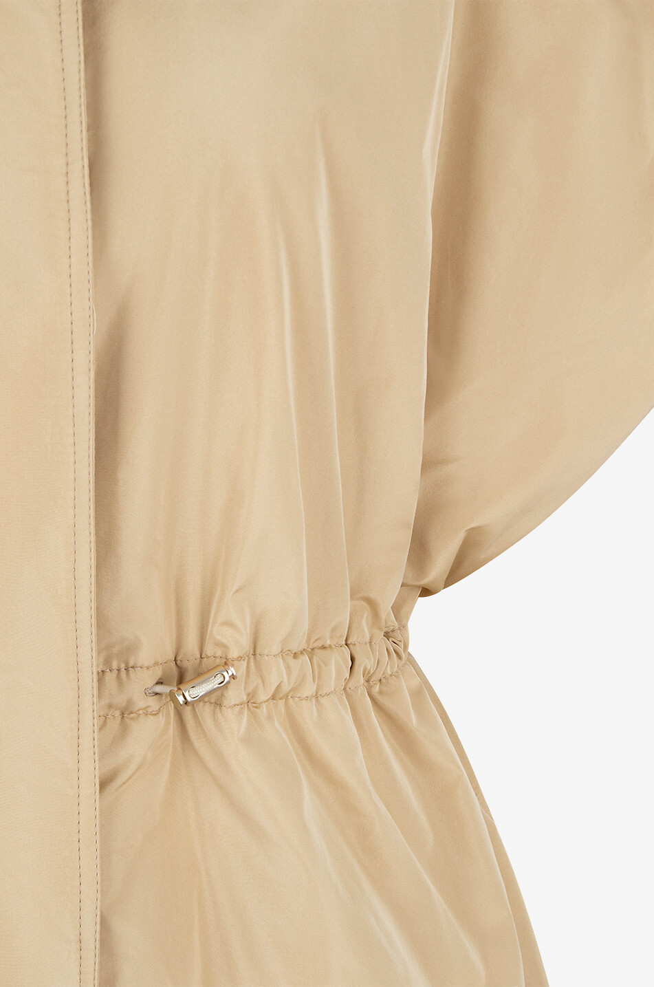 FABIANA FILIPPI Filo Diamanté padded taffetas cape Women GOLDEN 7