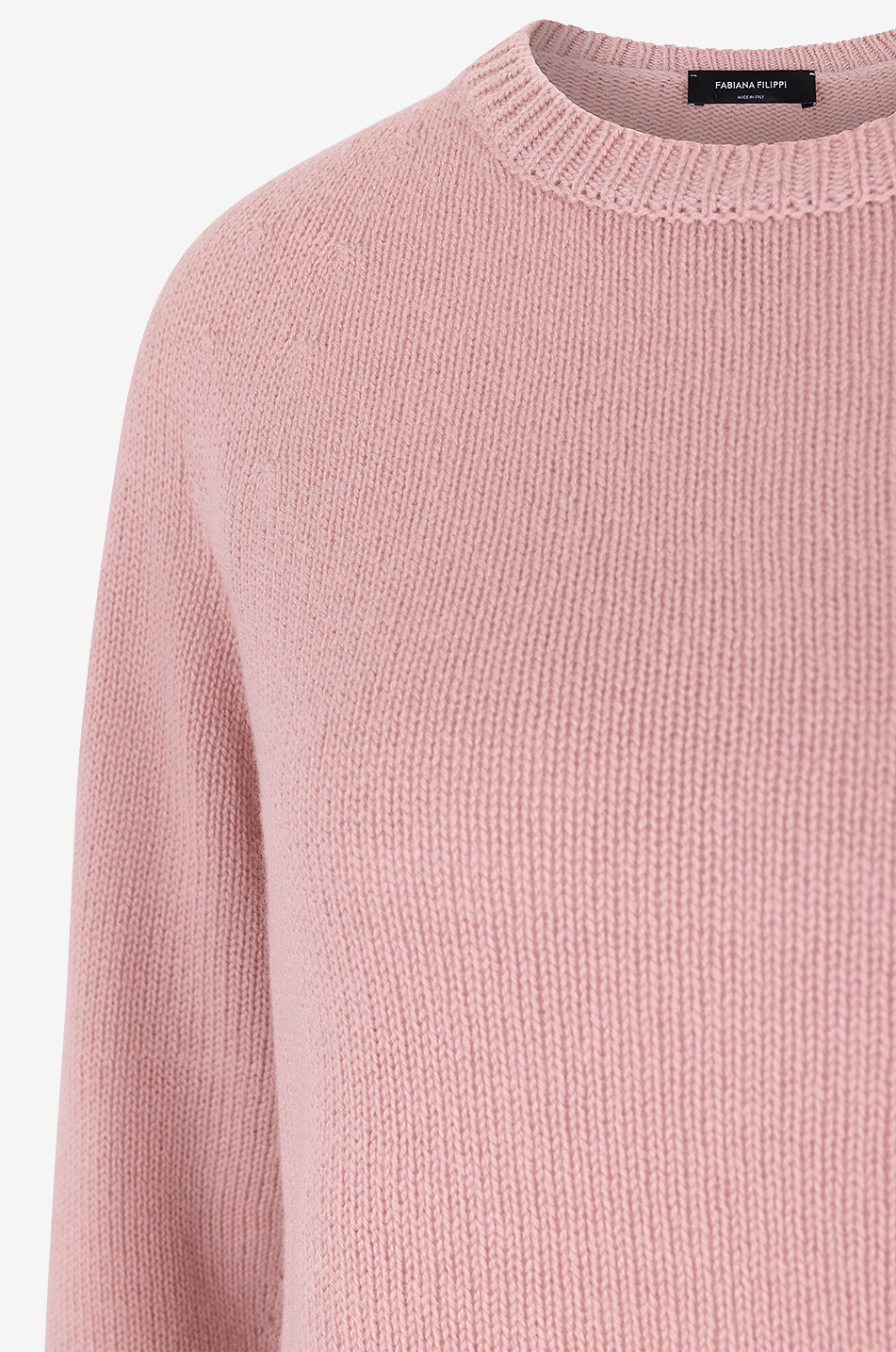 FABIANA FILIPPI Nahtloser Kaschmirpullover mit Rundhals Damen HELLROSA 7