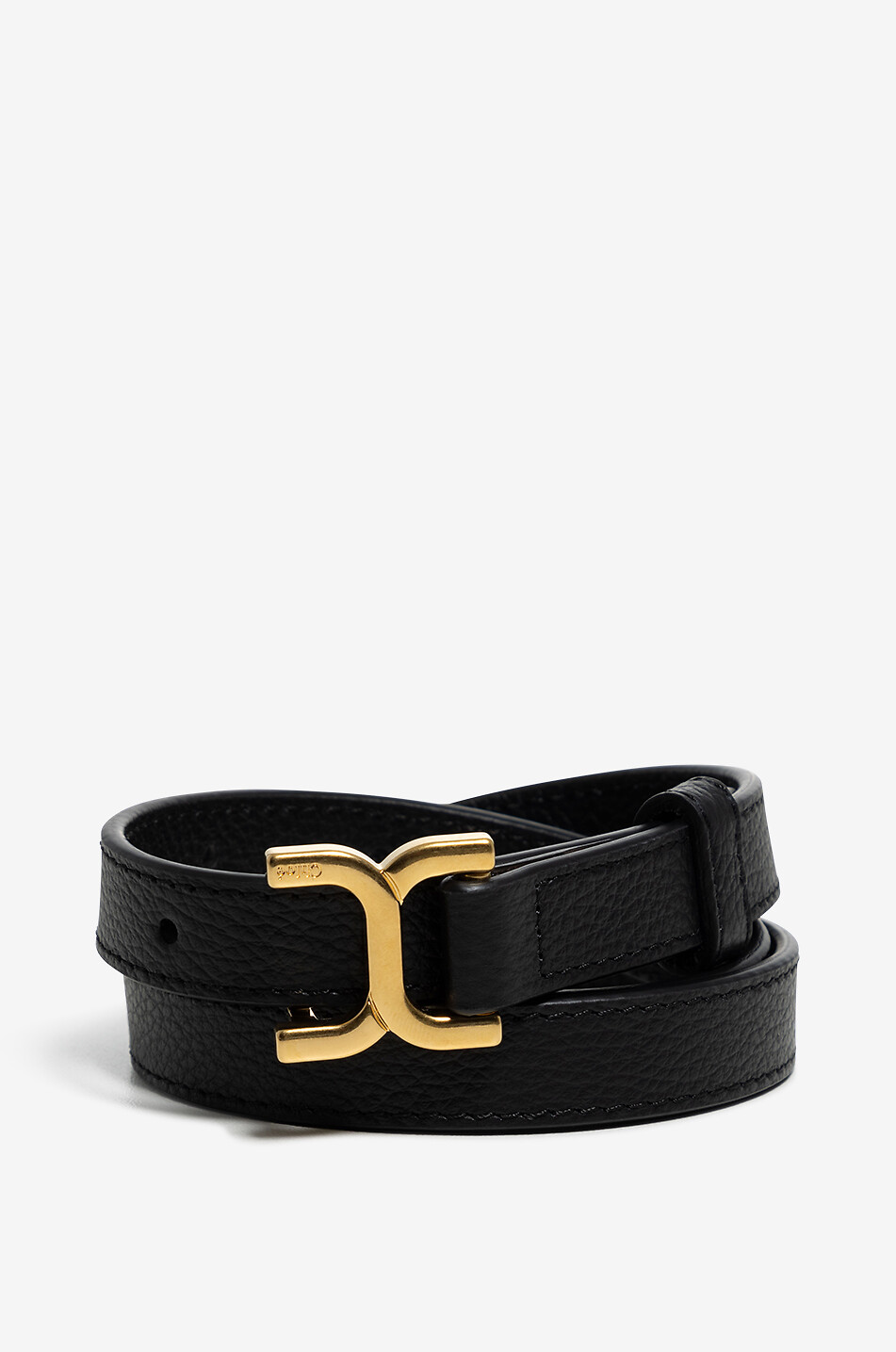 Schmaler Gürtel aus genarbtem Leder Marcie Small - 18 mm