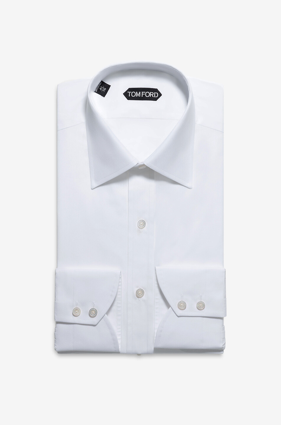 TOM FORD Chemise slim en popeline Homme BLANC 1