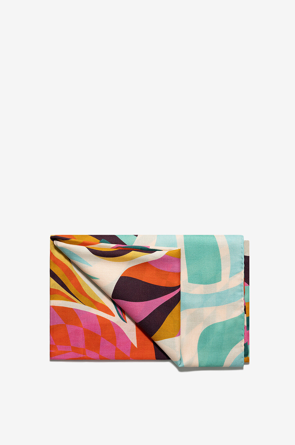 FABRIC FRONTLINE Foulard carré en cachemire et soie La Belle Muse Femme MULTICOLORE 2