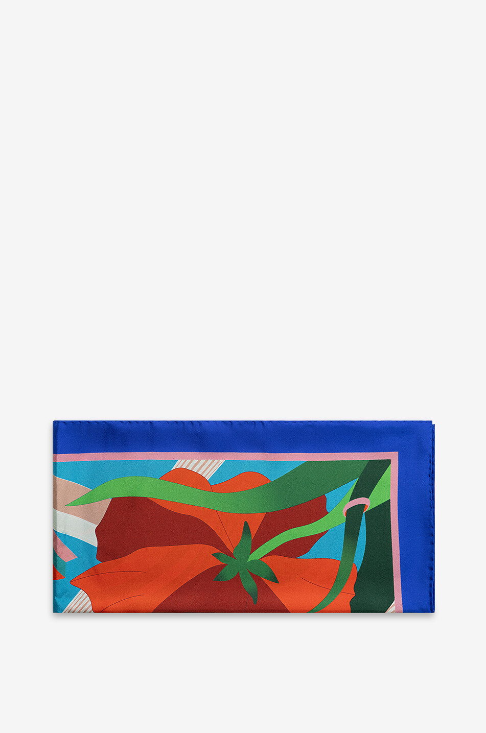 City Oasis square silk twill shawl