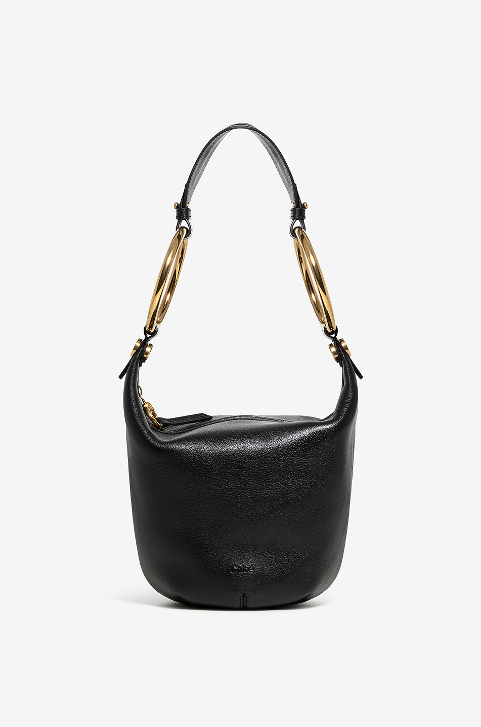 CHLOE Handtasche aus genarbtem Leder Bracelet Small Damen SCHWARZ 1