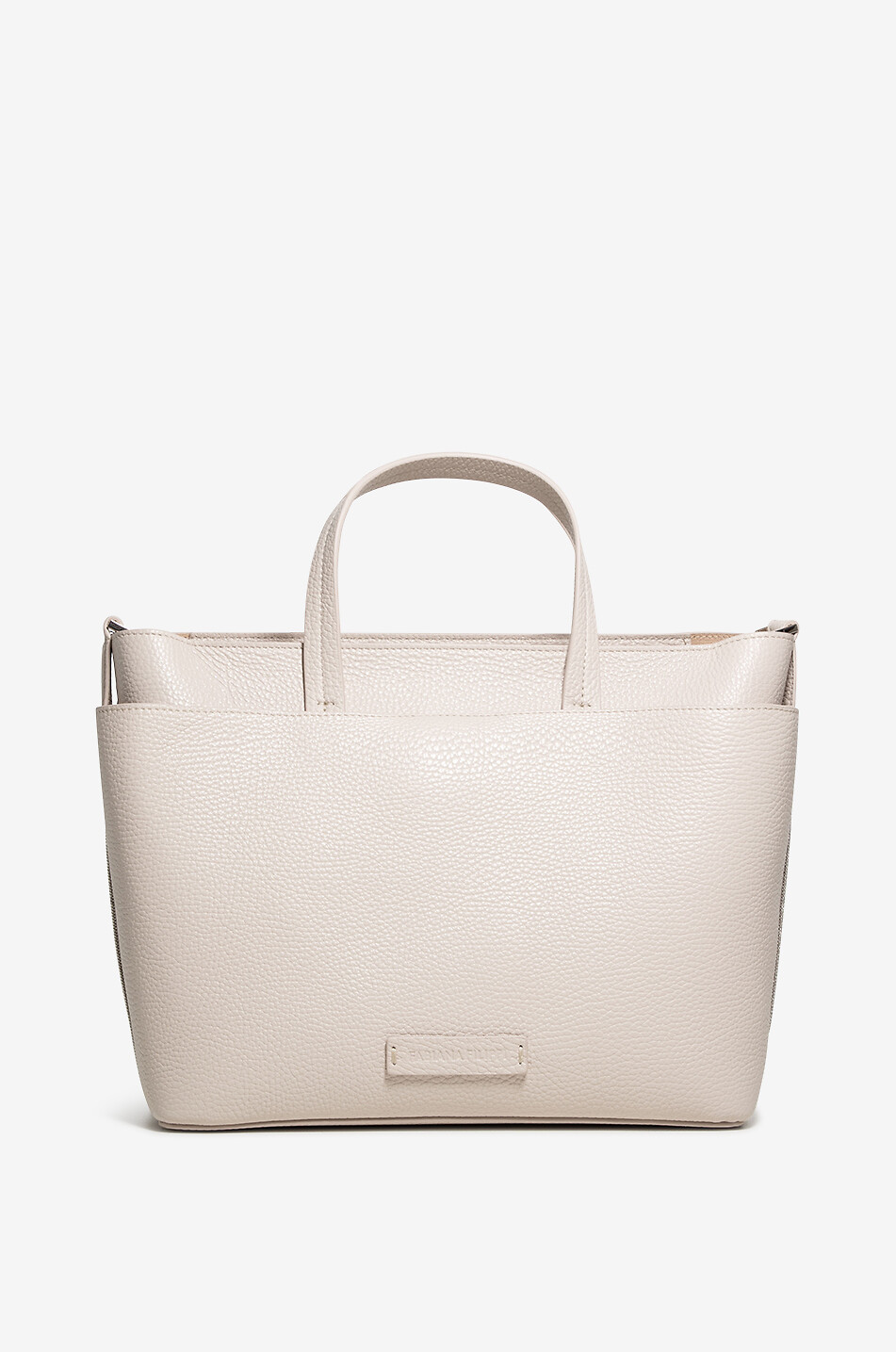 FABIANA FILIPPI Filo Diamanté grained leather tote bag Women BEIGE 1