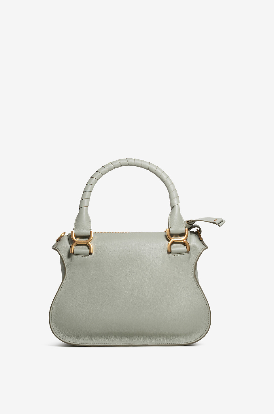 CHLOE Marcie Small grained leather double-carry bag Women LIGHT GREEN 3