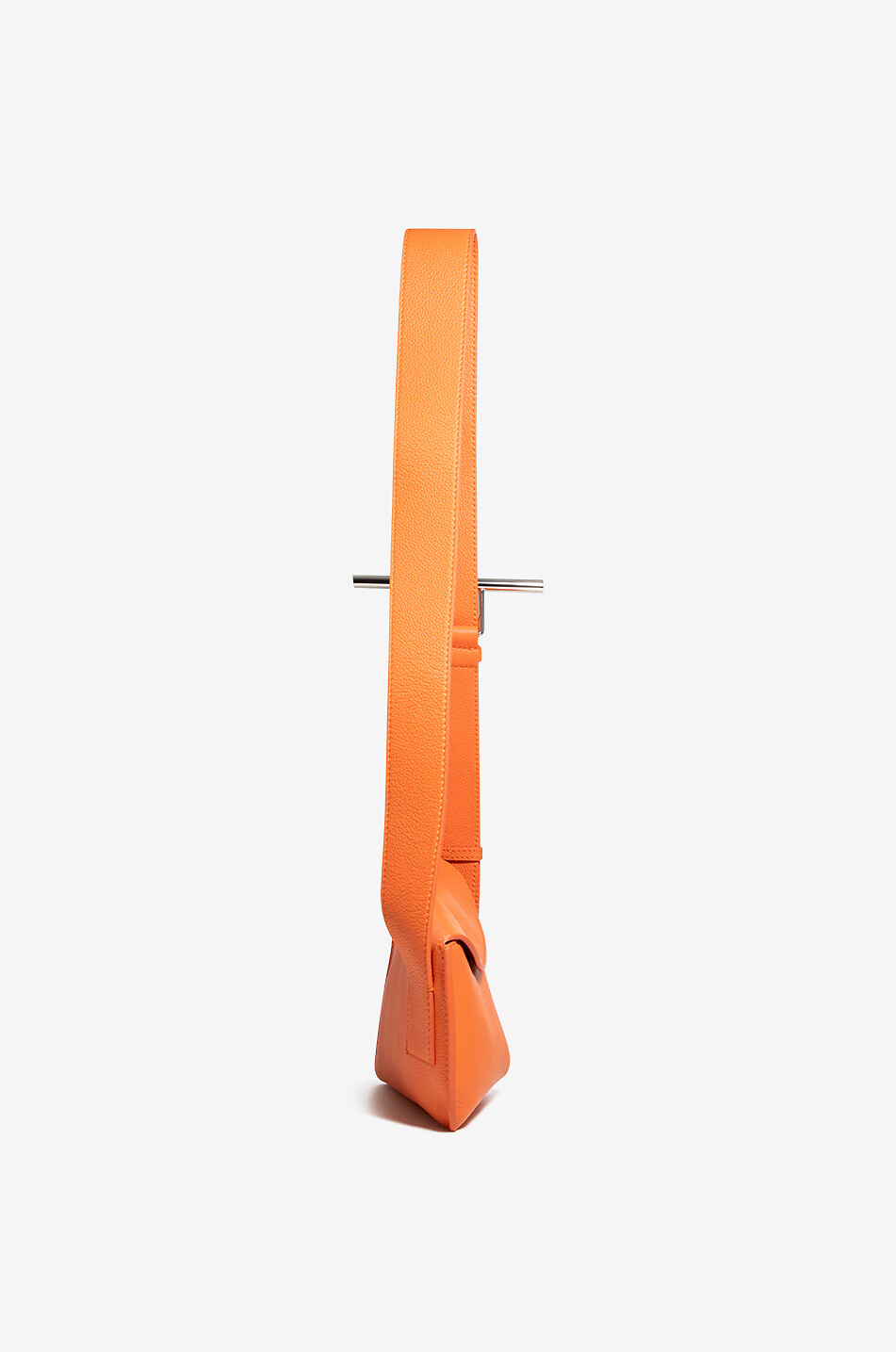 ALEXANDER McQUEEN Sac porté épaule en cuir grainé Sling Femme ORANGE CLAIR 4