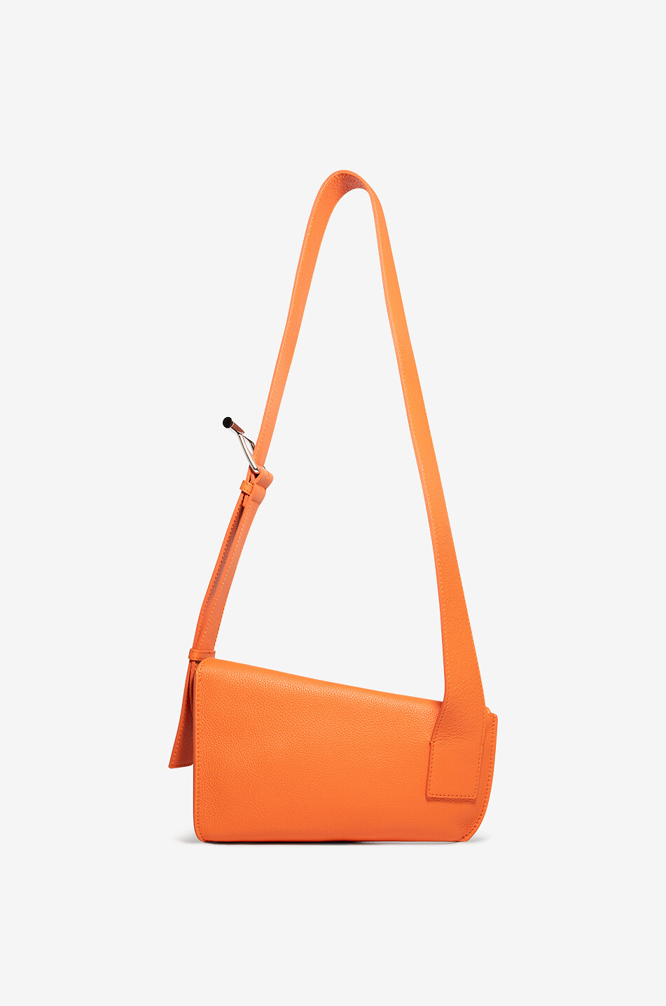 ALEXANDER McQUEEN Sac porté épaule en cuir grainé Sling Femme ORANGE CLAIR 3