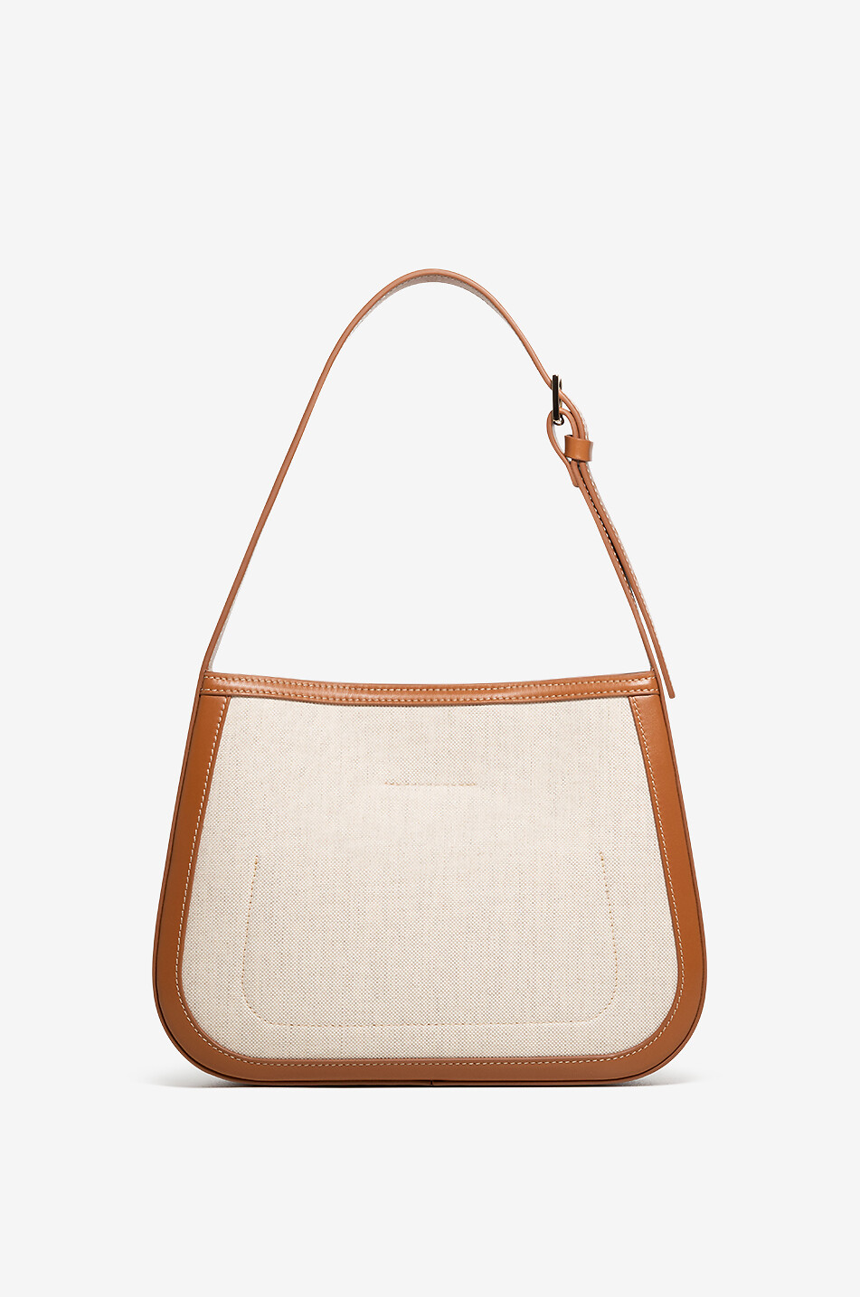 FABIANA FILIPPI Eclissi Hobo canvas and leather shoulder bag Women CAMEL 3
