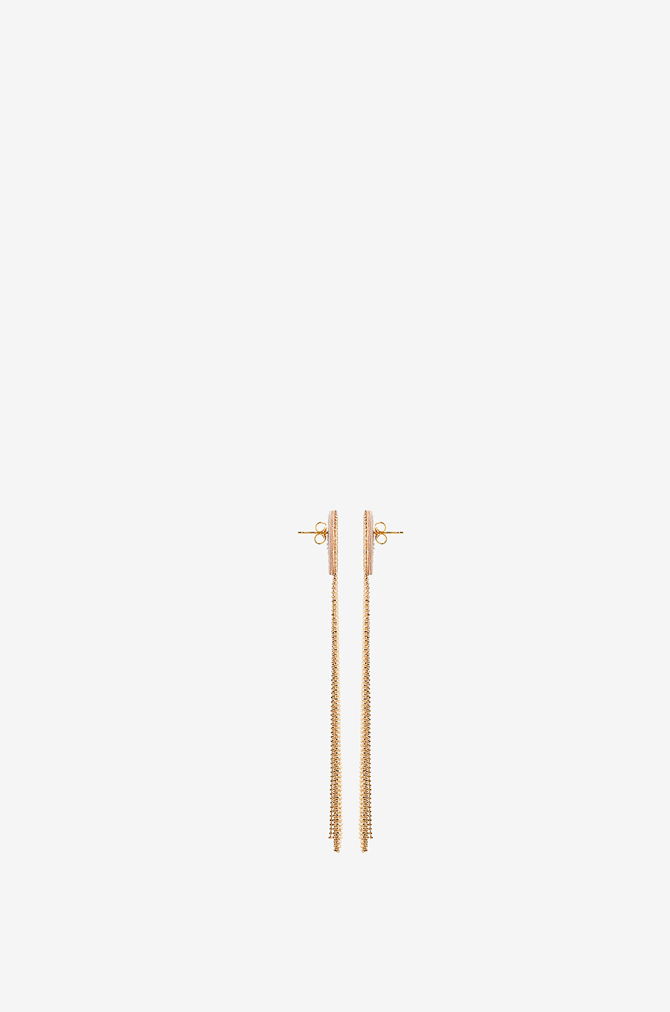 FABIANA FILIPPI Filo Diamanté long earrings Women GOLDEN 2