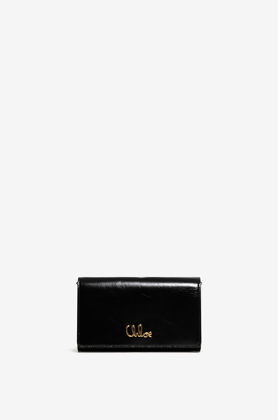 Chloé Iconic chain wallet in shiny leather