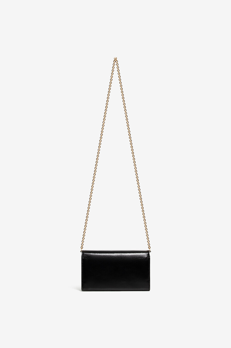 CHLOE Chloé Iconic chain wallet in shiny leather Women BLACK 3