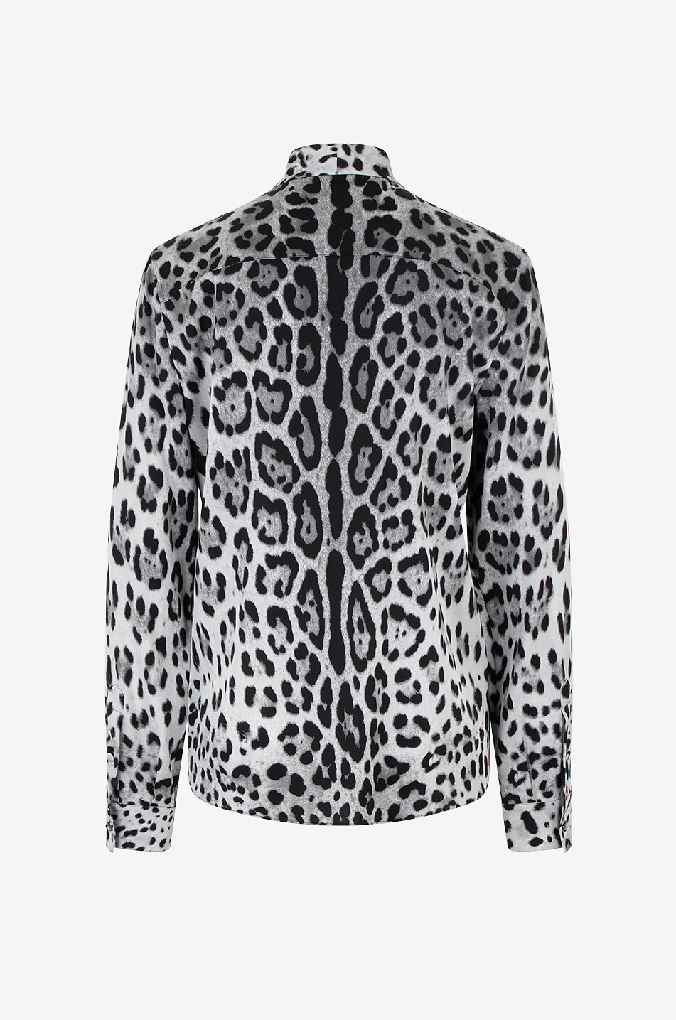 DOLCE & GABBANA Leopard printed silk shirt with necktie Women BLACK 2
