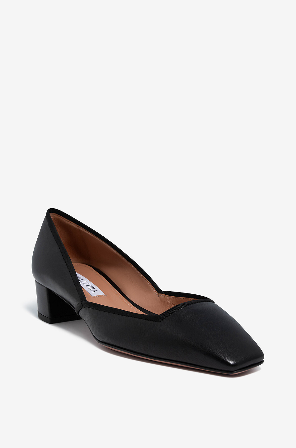 Maia 35 kitten heel nappa leather pumps