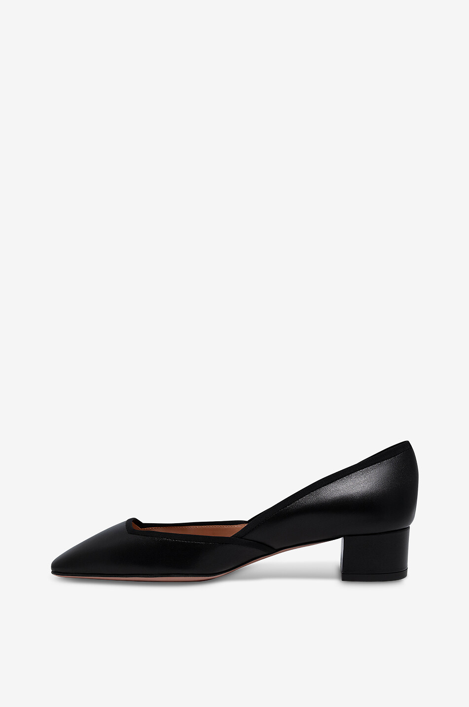AQUAZZURA Maia 35 kitten heel nappa leather pumps Women BLACK 3