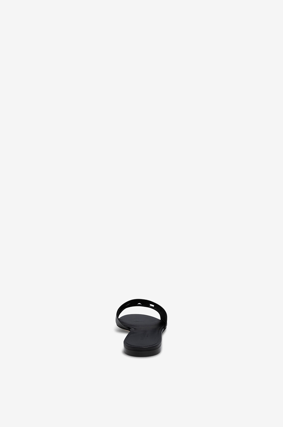 DOLCE & GABBANA Bianca 05 monogrammed smooth leather slides Women BLACK 4