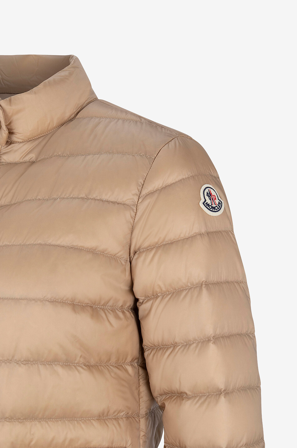 MONCLER Lans short light-weight down jacket Women Light beige 3
