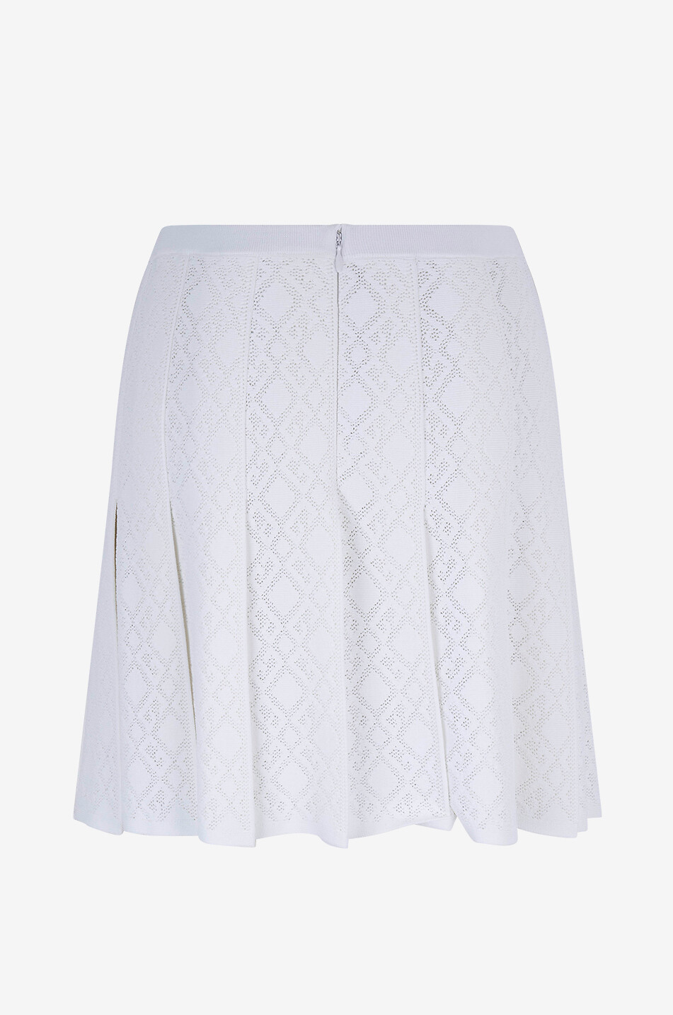 GIVENCHY Monogram 72 pleated jacquard miniskirt Women WHITE 2