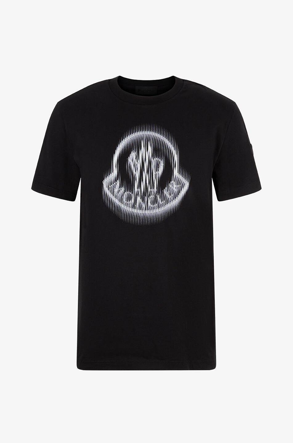 Kurzarm-T-Shirt mit verschwommenem Logo
