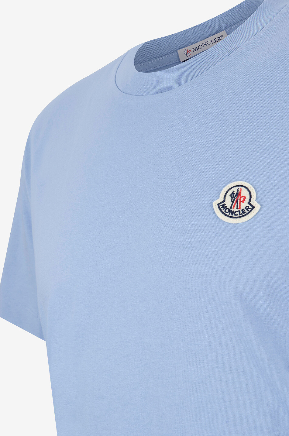 Logo patch adorned jersey short-sleeved T-shirt - MONCLER