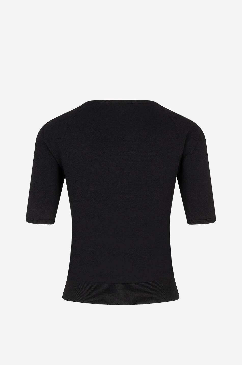 ALEXANDER McQUEEN Top en maille fine à col carré sans coutures Femme NOIR 2