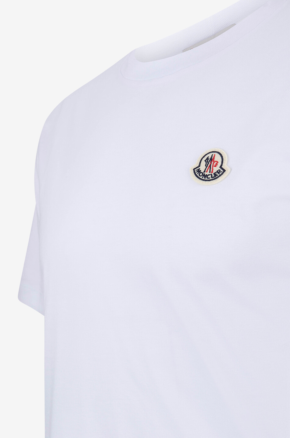 MONCLER Kurzarm-T-Shirt aus Jersey mit Logopatch Herren WEISS 3
