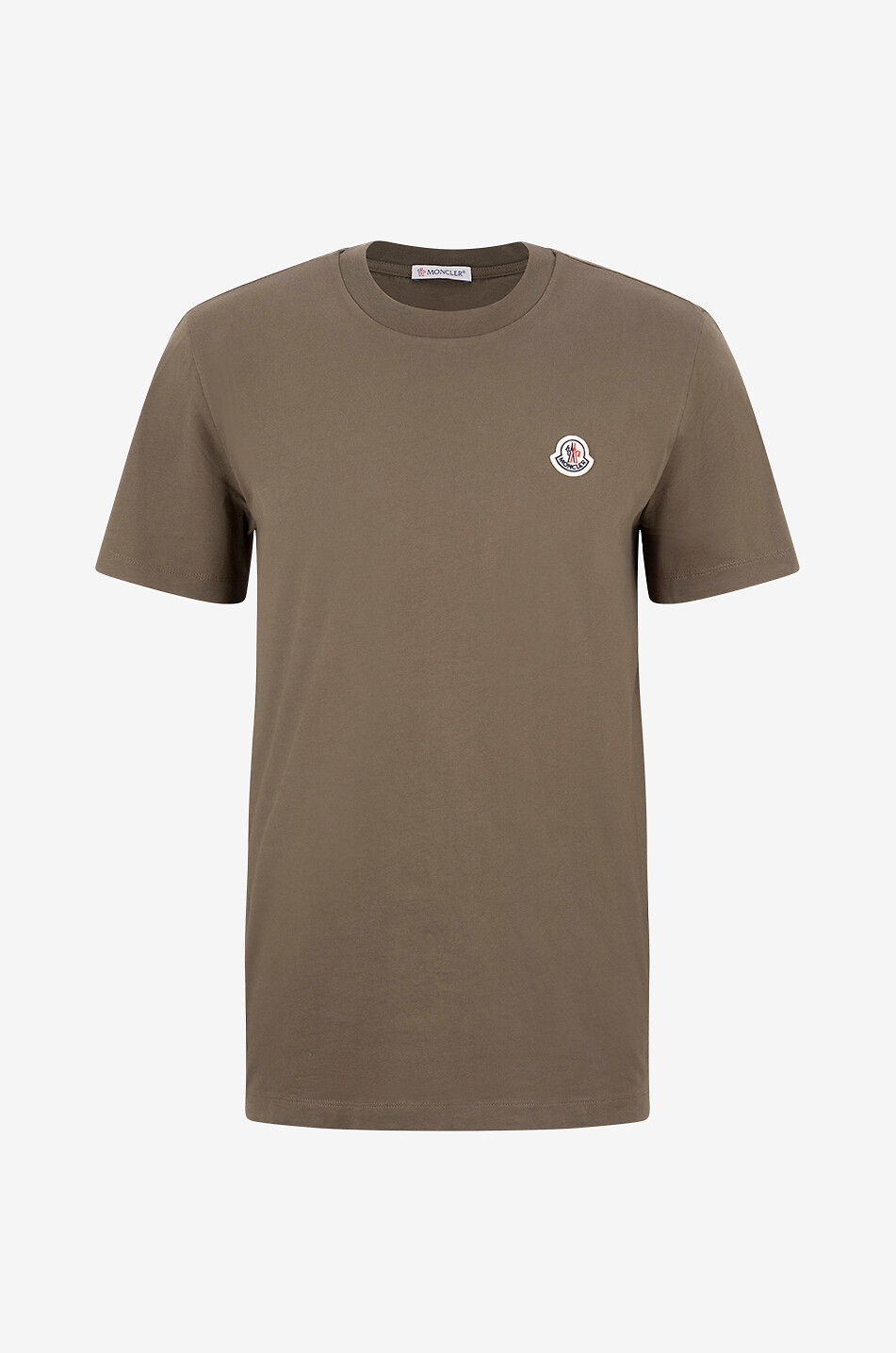 MONCLER Logo patch adorned jersey short-sleeved T-shirt Men KHAKI 1