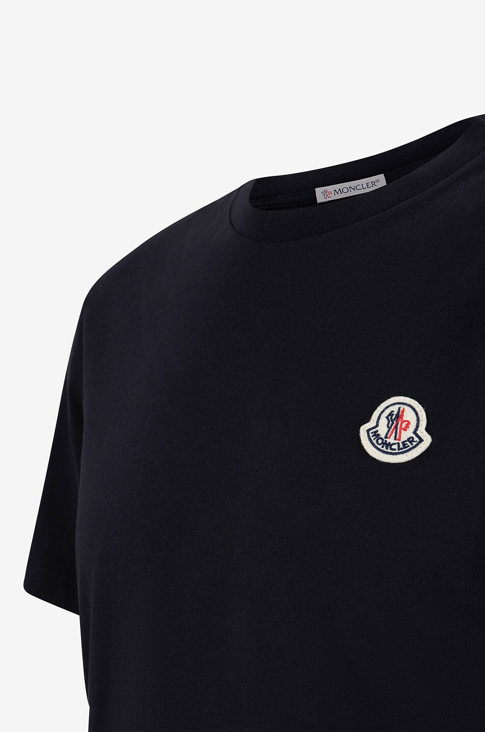 MONCLER Logo patch adorned jersey short-sleeved T-shirt Men BLACK 3