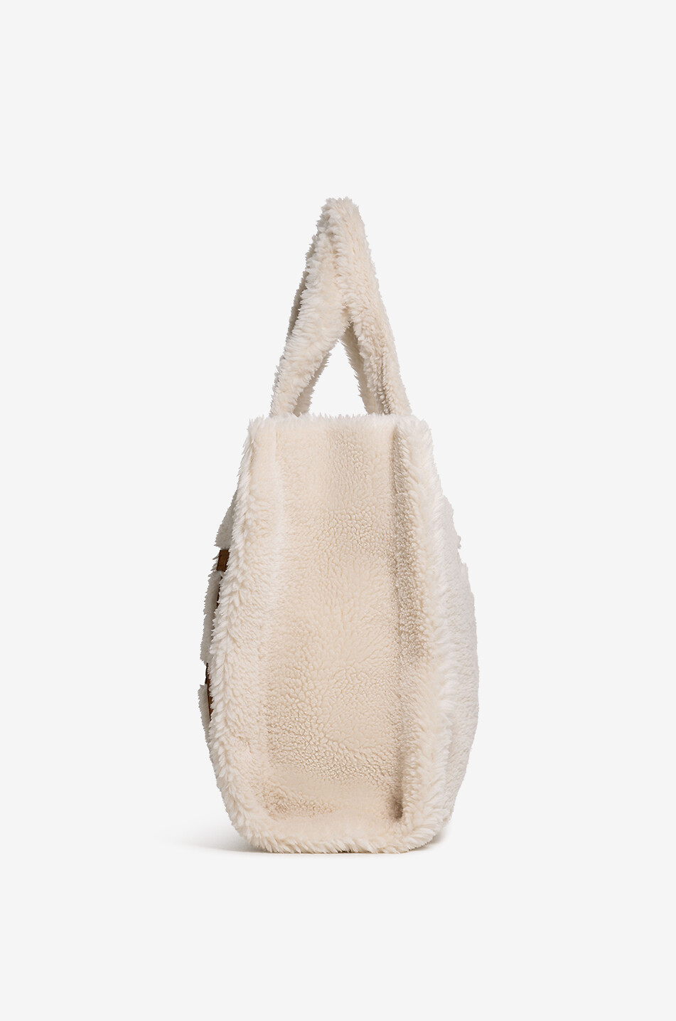 MC2 SAINT BARTH Soft Teddy plush tote bag Women EGGSHELL 4