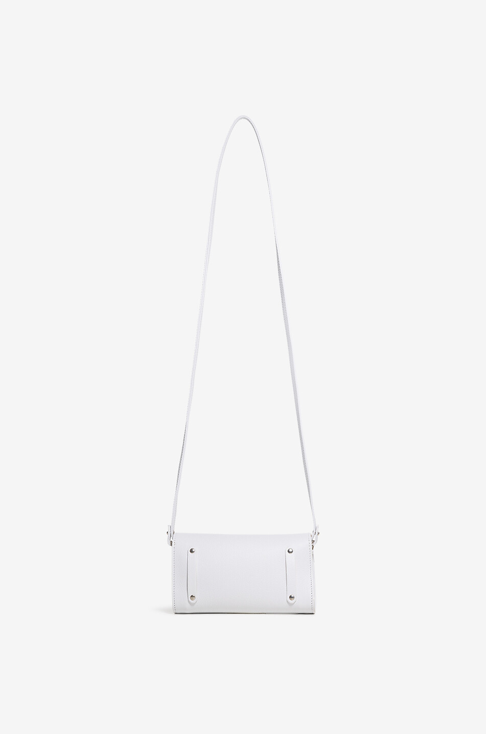 BERTHILLE Umhängetasche aus Rindsleder Trotter XL Damen WEISS 3