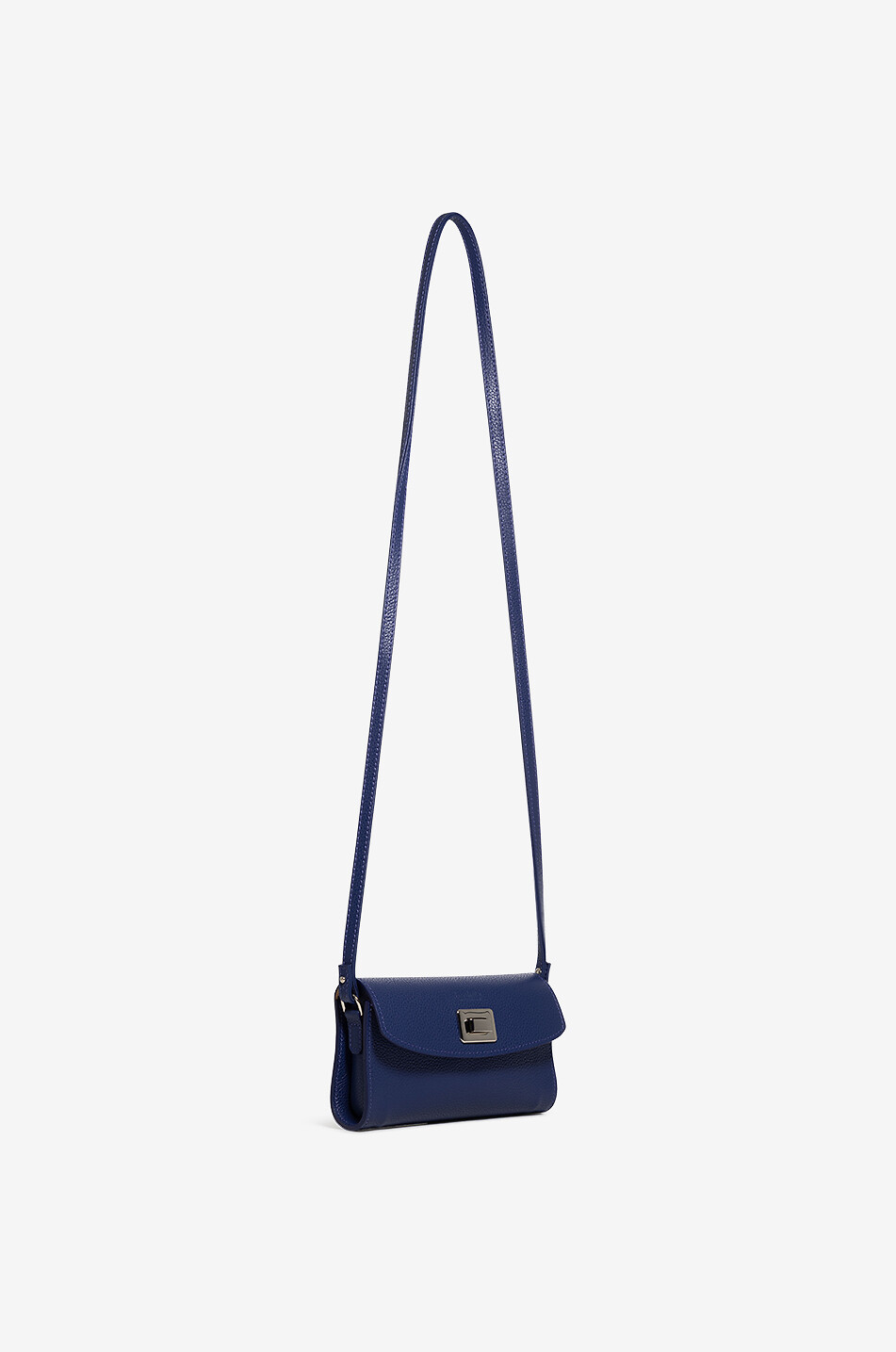 BERTHILLE Umhängetasche aus Rindsleder Trotter XL Damen MITTELBLAU 2