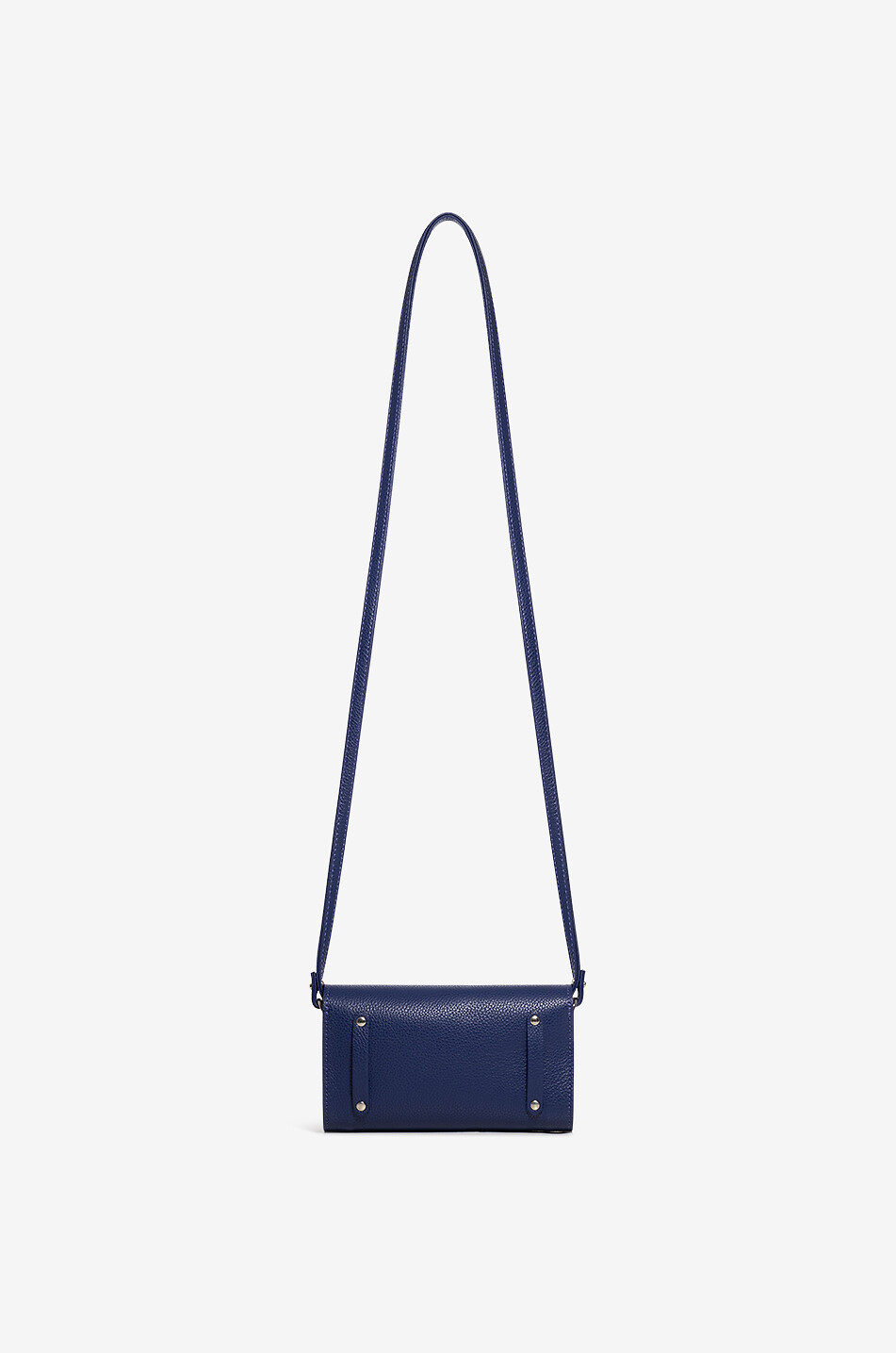 BERTHILLE Umhängetasche aus Rindsleder Trotter XL Damen MITTELBLAU 5