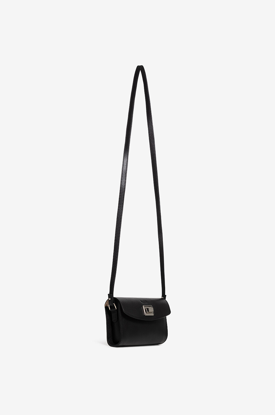 BERTHILLE Umhängetasche aus Rindsleder Trotter XL Damen SCHWARZ 2