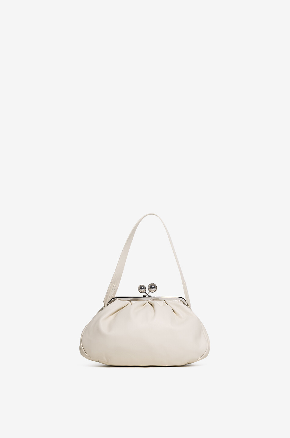 WEEKEND MAX MARA Cubico Pasticcino sheep leather handbag Women WHITE 3