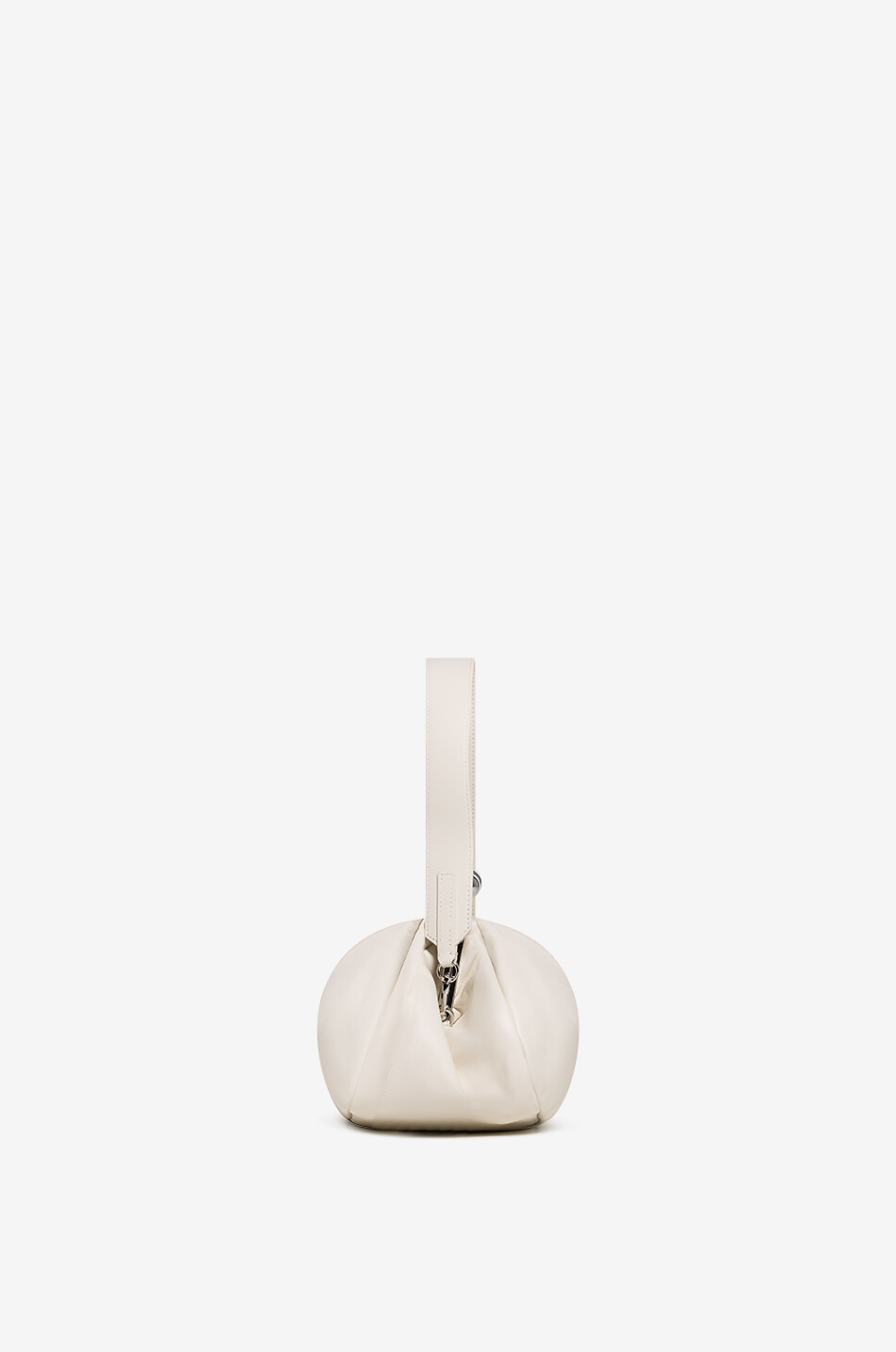 WEEKEND MAX MARA Cubico Pasticcino sheep leather handbag Women WHITE 4