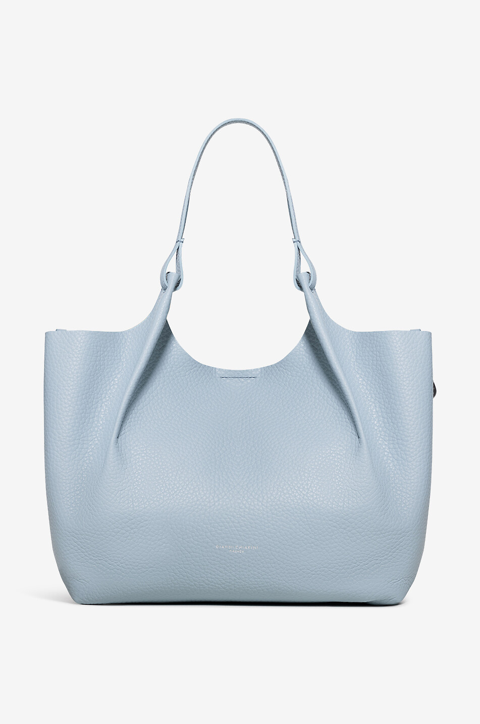 GIANNI CHIARINI Tasche aus genarbtem Leder Dua Damen HELLBLAU 1