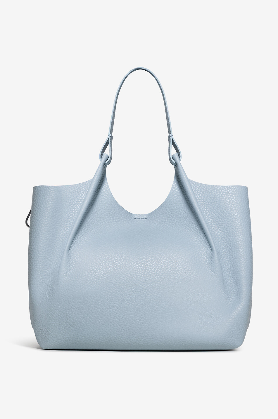 GIANNI CHIARINI Tasche aus genarbtem Leder Dua Damen HELLBLAU 3