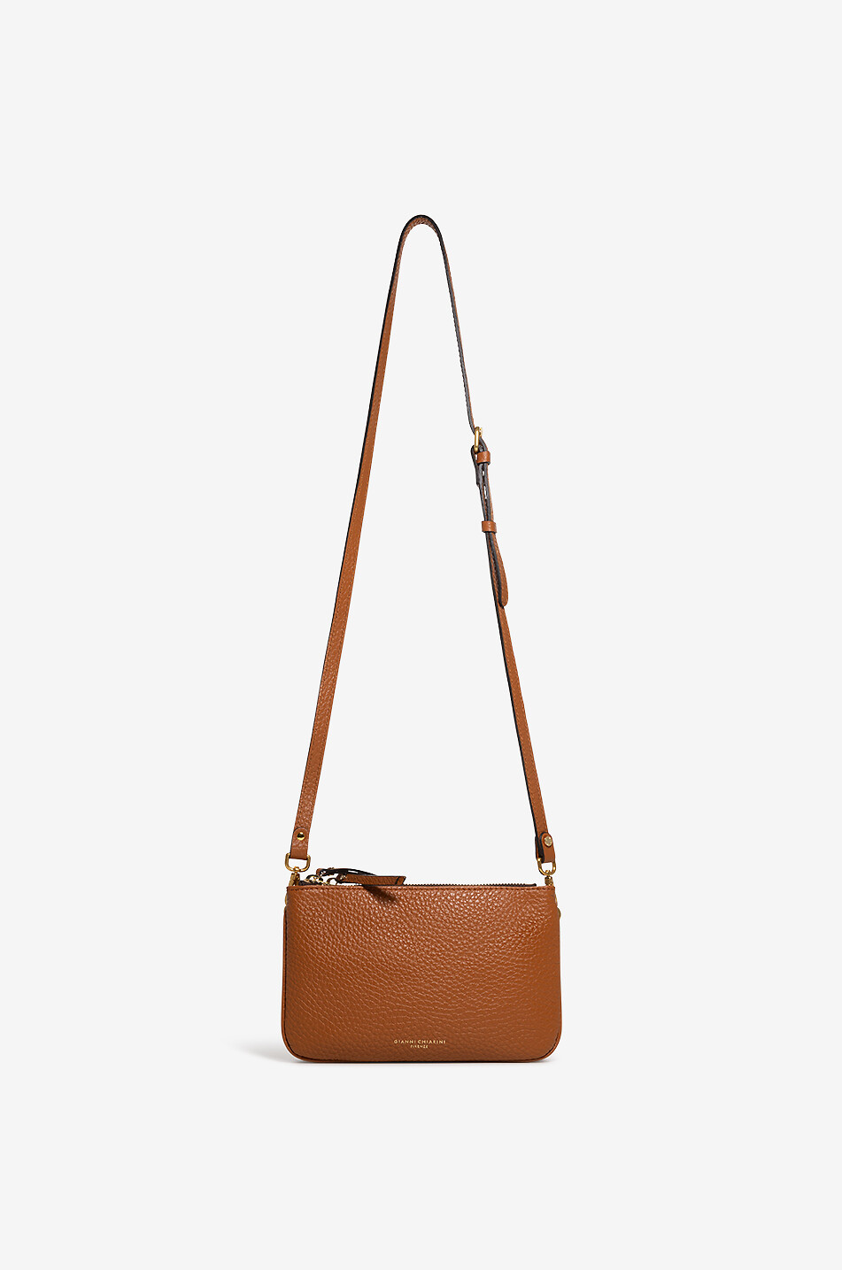 GIANNI CHIARINI Sac porté épaule en cuir bovin Frida Femme MARRON FONCÉ 3
