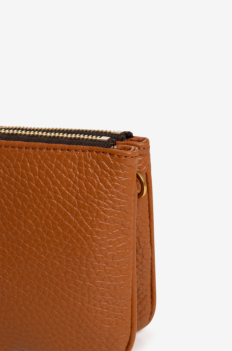 GIANNI CHIARINI Sac porté épaule en cuir bovin Frida Femme MARRON FONCÉ 5