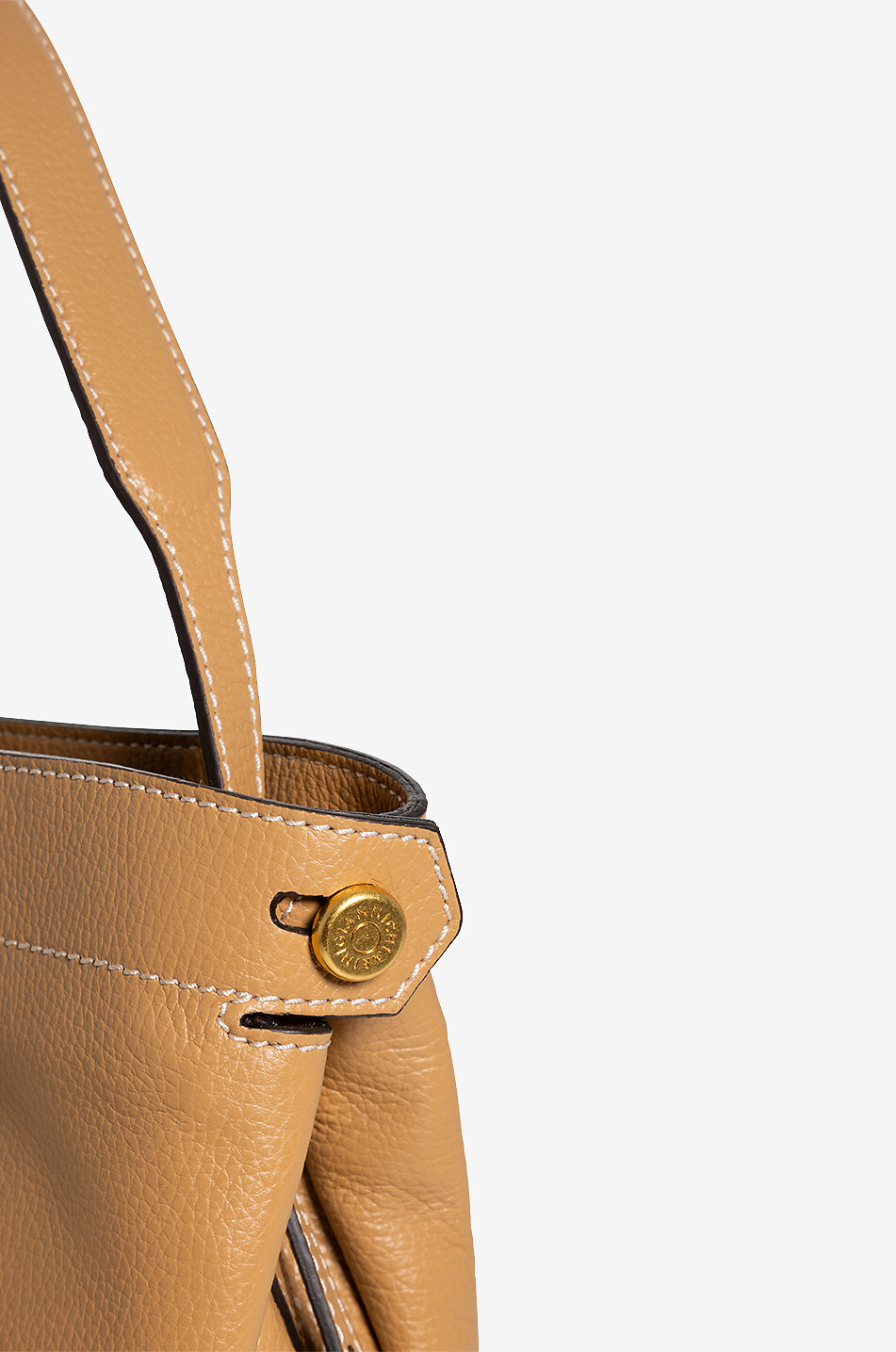 GIANNI CHIARINI Sac porté épaule en cuir grainé Ottavia Femme BEIGE 5