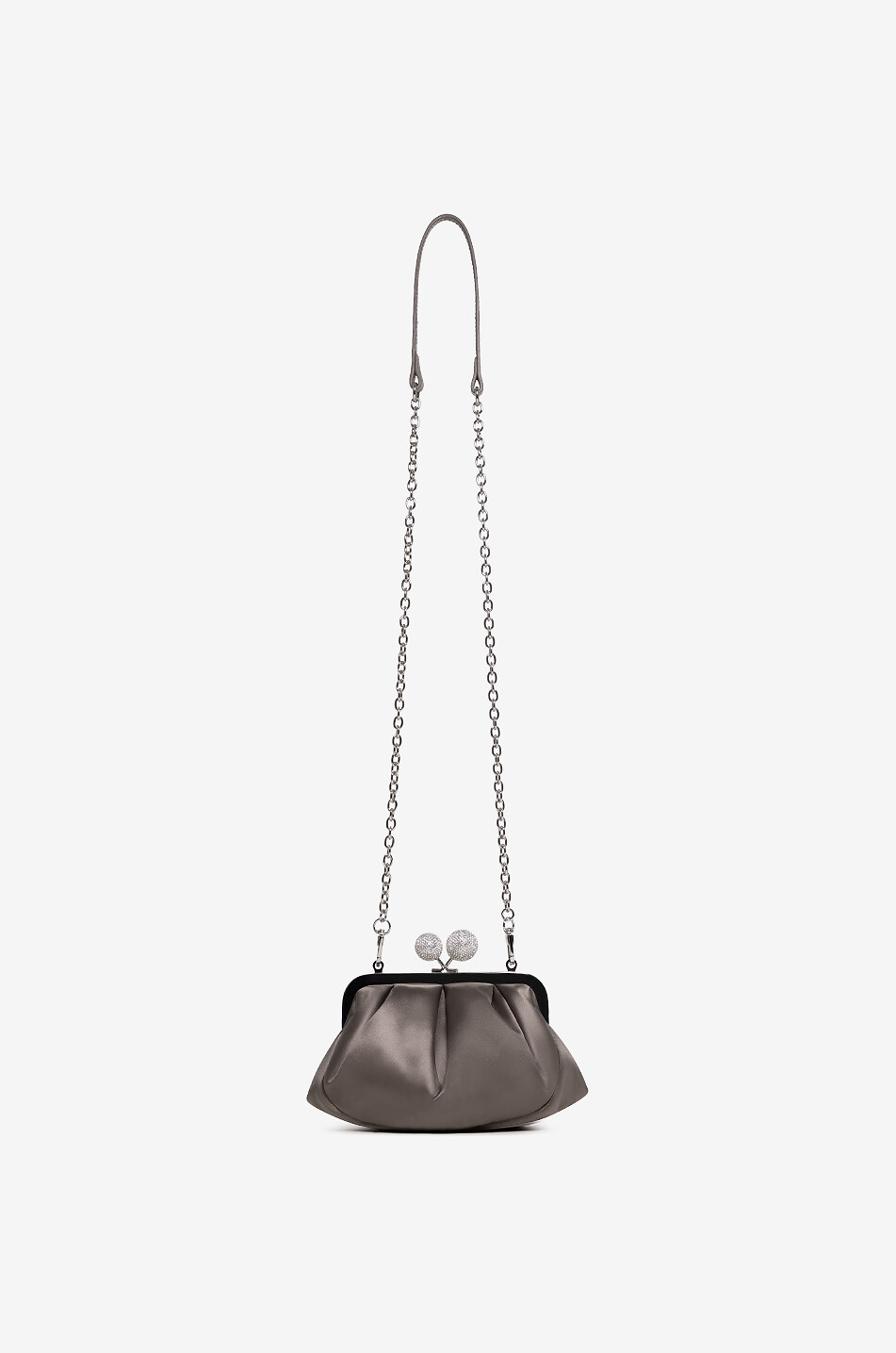 WEEKEND MAX MARA Handtasche aus Baumwolle und Seide Emmy Pasticcino Damen MITTELGRAU 3