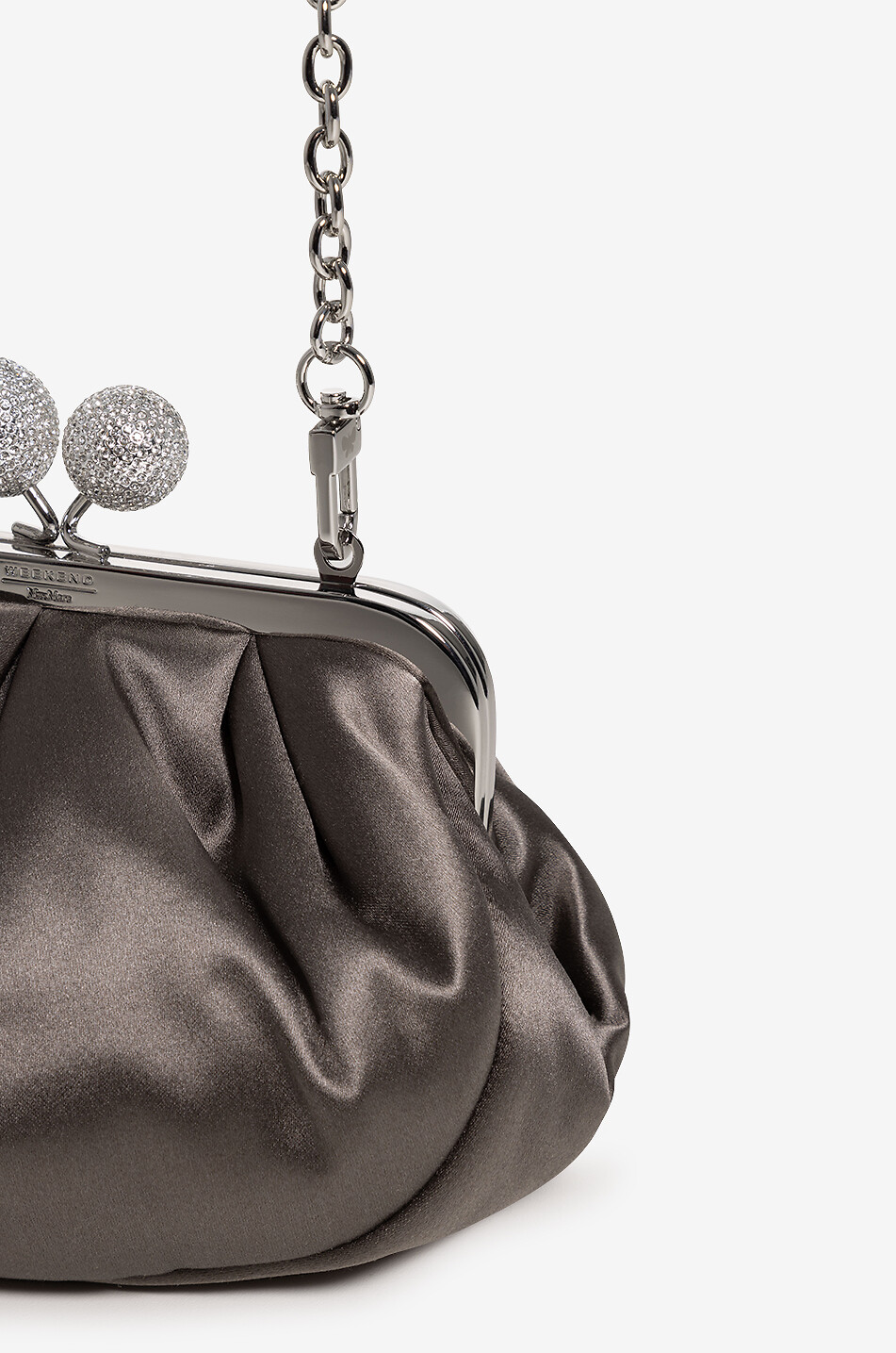 WEEKEND MAX MARA Handtasche aus Baumwolle und Seide Emmy Pasticcino Damen MITTELGRAU 5