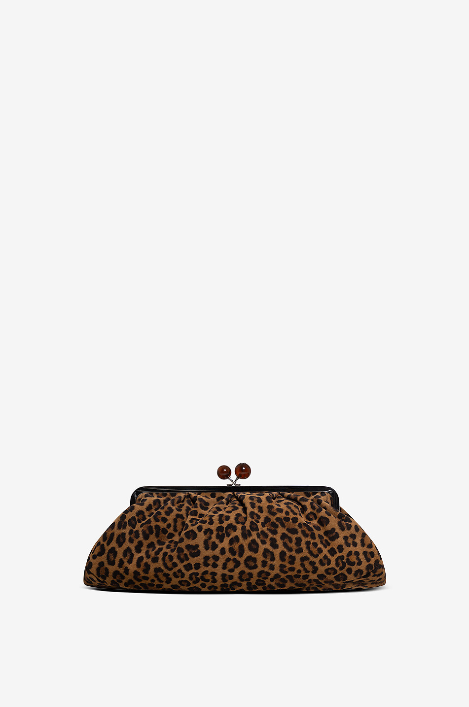 WEEKEND MAX MARA Handtasche aus Kalbsleder mit Leopardenprint Moscova Pasticcino Damen BEIGE 1