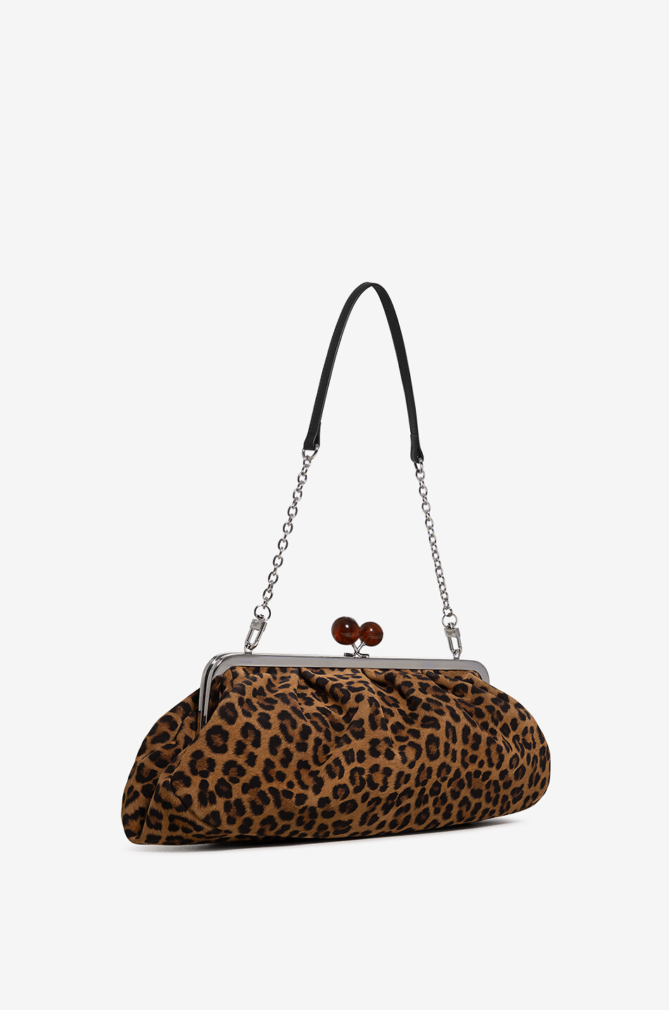 WEEKEND MAX MARA Handtasche aus Kalbsleder mit Leopardenprint Moscova Pasticcino Damen BEIGE 5
