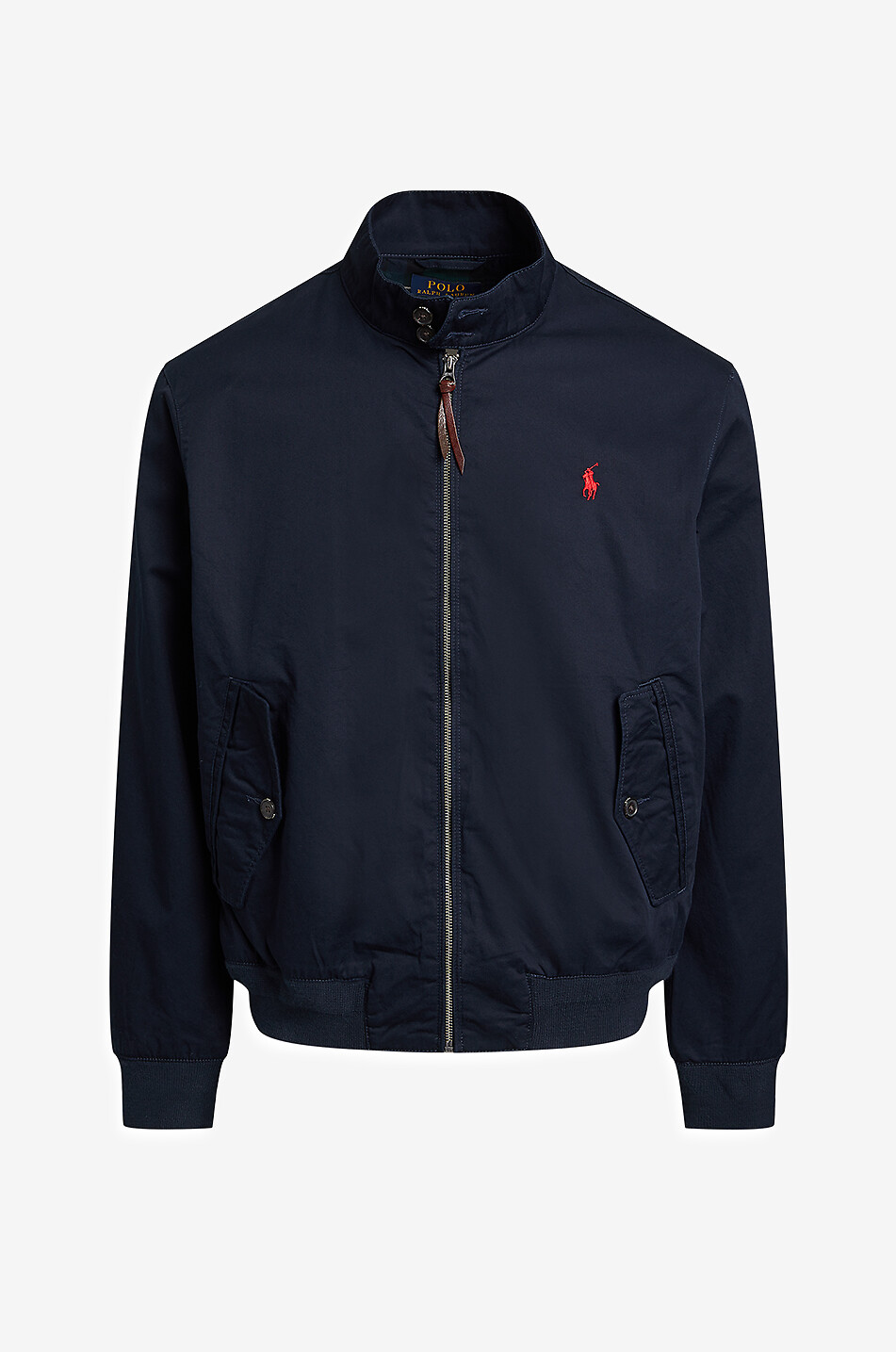 Baumwolltwill-Jacke mit Stehkragen Pony