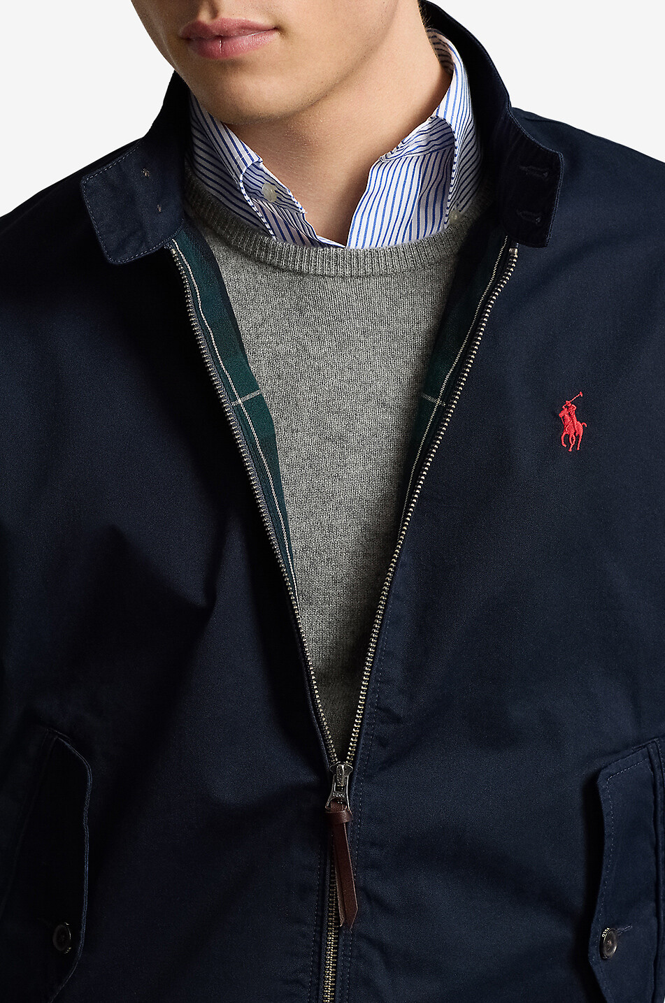POLO RALPH LAUREN Baumwolltwill-Jacke mit Stehkragen Pony Herren DUNKELBLAU 5